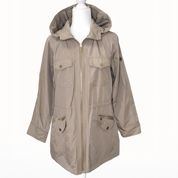 Michael Kors Hooded Women’s Trench-Jacket - L - Picture 4 of 15